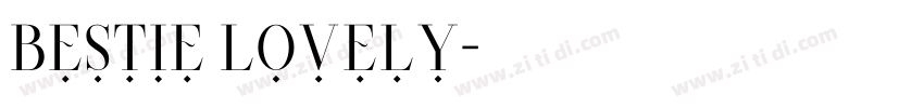 Bestie Lovely字体转换